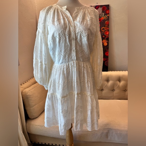 NWT Charina Sarte resort white dress size L - Picture 3 of 13